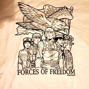 Forces of freedom vtg t-shirt